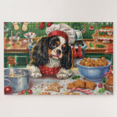 Cavalier King Charles Spaniel Weihnachtsgebäck Puzzle (Horizontal)