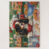 Cavalier King Charles Spaniel Weihnachtsgebäck Puzzle (Vertikal)