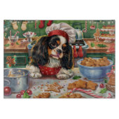 Cavalier King Charles Spaniel Weihnachtsgebäck Schneidebrett (Vorderseite)
