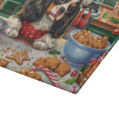 Cavalier King Charles Spaniel Weihnachtsgebäck Schneidebrett (Ecke)
