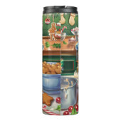 Cavalier King Charles Spaniel Weihnachtsgebäck Thermosbecher (Rückseite)