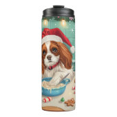 Cavalier King Charles Spaniel Weihnachtsgebäck Thermosbecher (Vorderseite)
