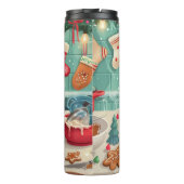 Cavalier King Charles Spaniel Weihnachtsgebäck Thermosbecher (Rückseite)