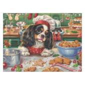Cavalier King Charles Spaniel Weihnachtsgebäck Tischdecke (Vorderseite (Horizontal))