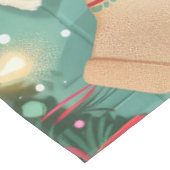 Cavalier King Charles Spaniel Weihnachtsgebäck Tischdecke (Schrägansicht)