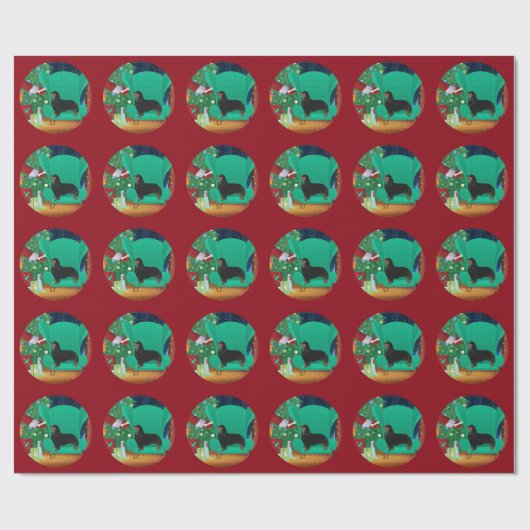 Cavalier King Charles Spaniel - Weihnachtsgeschenk Geschenkpapier (Flach)