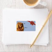 Cavalier King Charles Spaniel Weihnachtsgeschenk-T Adressaufkleber (Insitu)