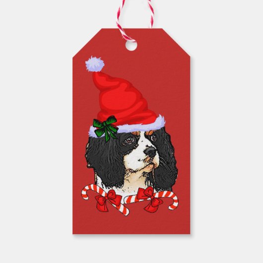 Cavalier King Charles Spaniel Weihnachtsgeschenke Geschenkanhänger (Rückseite)