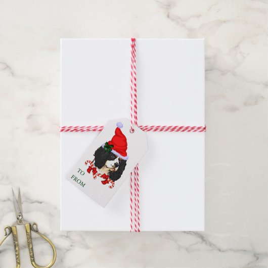Cavalier King Charles Spaniel Weihnachtsgeschenke  Geschenkanhänger (Mit Garn)