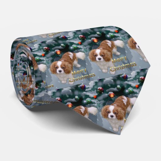 Cavalier King Charles Spaniel Weihnachtsgeschenke Krawatte (Gerollt)