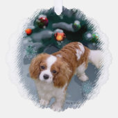 Cavalier King Charles Spaniel Weihnachtsgeschenke Ornament Karte (Vorderseite)
