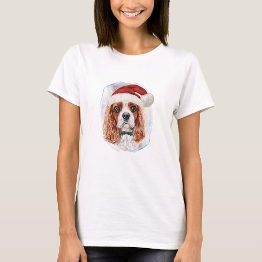 Cavalier King Charles Spaniel Weihnachtsgeschenke  T-Shirt (Vorderseite)