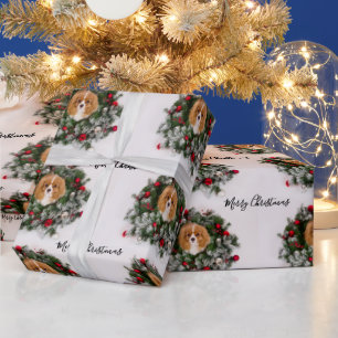 Cavalier King Charles Spaniel Weihnachtsgirlande Geschenkpapier
