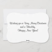 Cavalier King Charles Spaniel Weihnachtskarte Feiertagskarte (Rückseite)