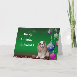 Cavalier King Charles Spaniel Weihnachtskarte Karte