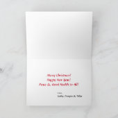 Cavalier King Charles Spaniel Weihnachtskarte Karte (Innenseite)