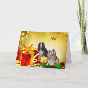Cavalier King Charles Spaniel Weihnachtskarte Karte