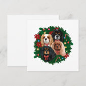 Cavalier King Charles Spaniel Weihnachtskarten Feiertagskarte (Vorne/Hinten)