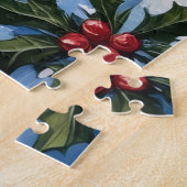 Cavalier King Charles Spaniel Weihnachtsleuchtturm Puzzle (Seite)
