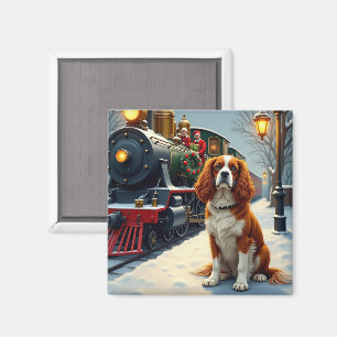 Cavalier King Charles Spaniel Weihnachtsschiene Magnet