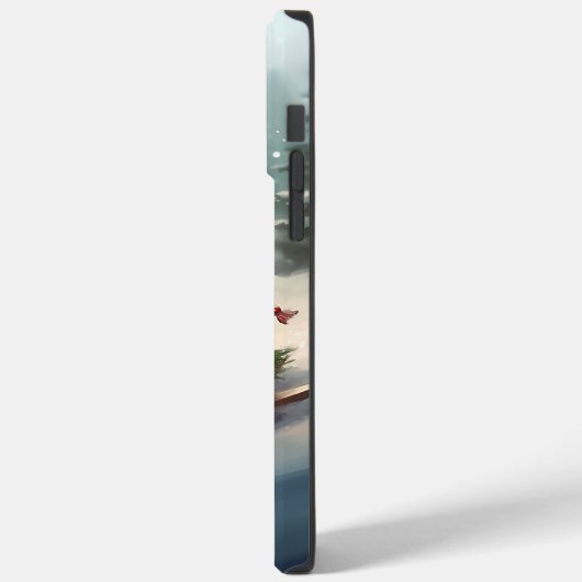 Cavalier King Charles Spaniel Weihnachtsschnee Case-Mate iPhone Hülle (Rückseite / Links)