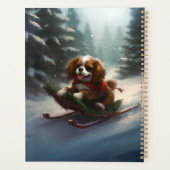 Cavalier King Charles Spaniel Weihnachtsschnee Planer (Rückseite)
