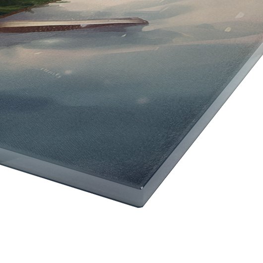 Cavalier King Charles Spaniel Weihnachtsschnee Schneidebrett (Ecke)