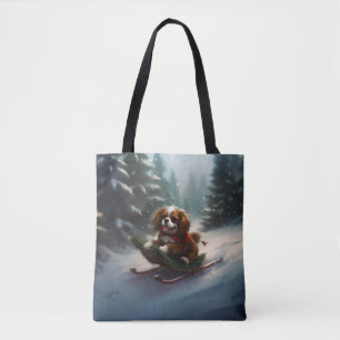 Cavalier King Charles Spaniel Weihnachtsschnee Tasche