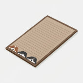 Cavalier King Charles Spaniel Welpe Hund Post-it Klebezettel (angewinkelt)