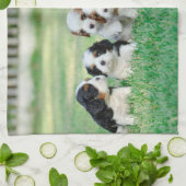 Cavalier King Charles Spaniel Welpen Geschirrtuch (Gefaltet)