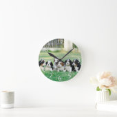 Cavalier King Charles Spaniel Welpen Runde Wanduhr (Zuhause)