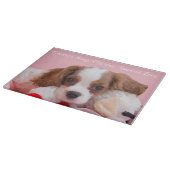Cavalier King Charles Spaniel Welppy Cutting Board Schneidebrett (Ecke)