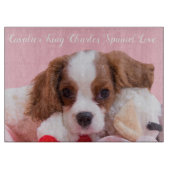 Cavalier King Charles Spaniel Welppy Cutting Board Schneidebrett (Vorderseite)
