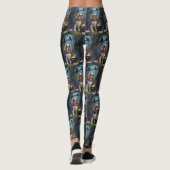 Cavalier King Charles Spaniel Whimsical Halloween Leggings (Rückseite)