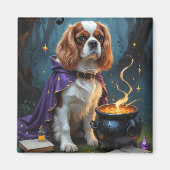 Cavalier King Charles Spaniel Whimsical Halloween Magnet (Vorne)