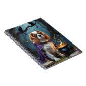 Cavalier King Charles Spaniel Whimsical Halloween Notizblock (Rechte Seite)
