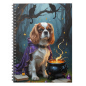 Cavalier King Charles Spaniel Whimsical Halloween Notizblock (Vorderseite)