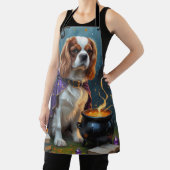 Cavalier King Charles Spaniel Whimsical Halloween Schürze (InSitu)