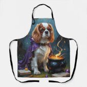 Cavalier King Charles Spaniel Whimsical Halloween Schürze (Vorderseite)