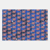 Cavalier King Charles Spaniel Winter Holiday Geschenkpapier Set (Vorderseite)