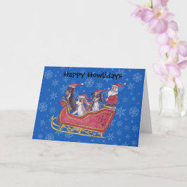 Cavalier King Charles Spaniel Winter Holiday Karte