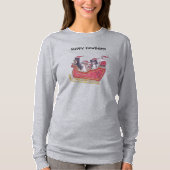 Cavalier King Charles Spaniel Winter Holiday  T-Shirt (Vorderseite)