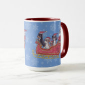 Cavalier King Charles Spaniel Winter Holiday  Tasse (VorderseiteRechts)