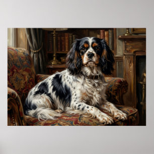 Cavalier King Charles Spaniel Wohnzimmer Poster