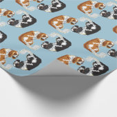 cavalier king charles spaniel wrapper geschenkpapier (Ecke)