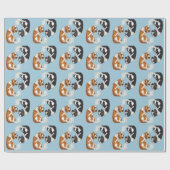cavalier king charles spaniel wrapper geschenkpapier (Flach)