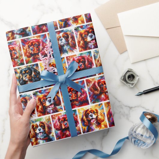 Cavalier King Charles Spaniel Wrapping Paper Geschenkpapier (Schenken)