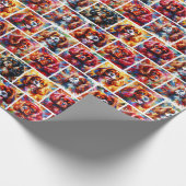 Cavalier King Charles Spaniel Wrapping Paper Geschenkpapier (Ecke)