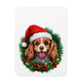 Cavalier King Charles Spaniel Wreath Magnet