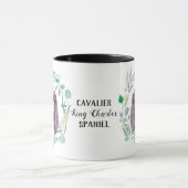 Cavalier King Charles Spaniel Wreath Tasse (Zentrum)
